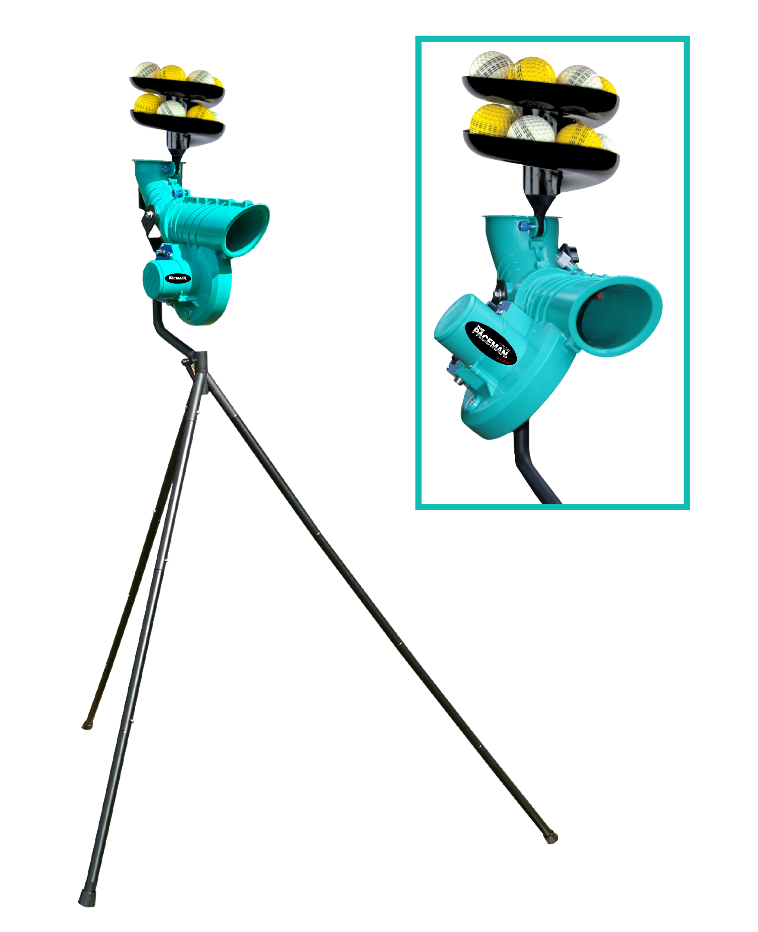 Paceman 195 Shift Cricket Bowling Machine Dimension Sport