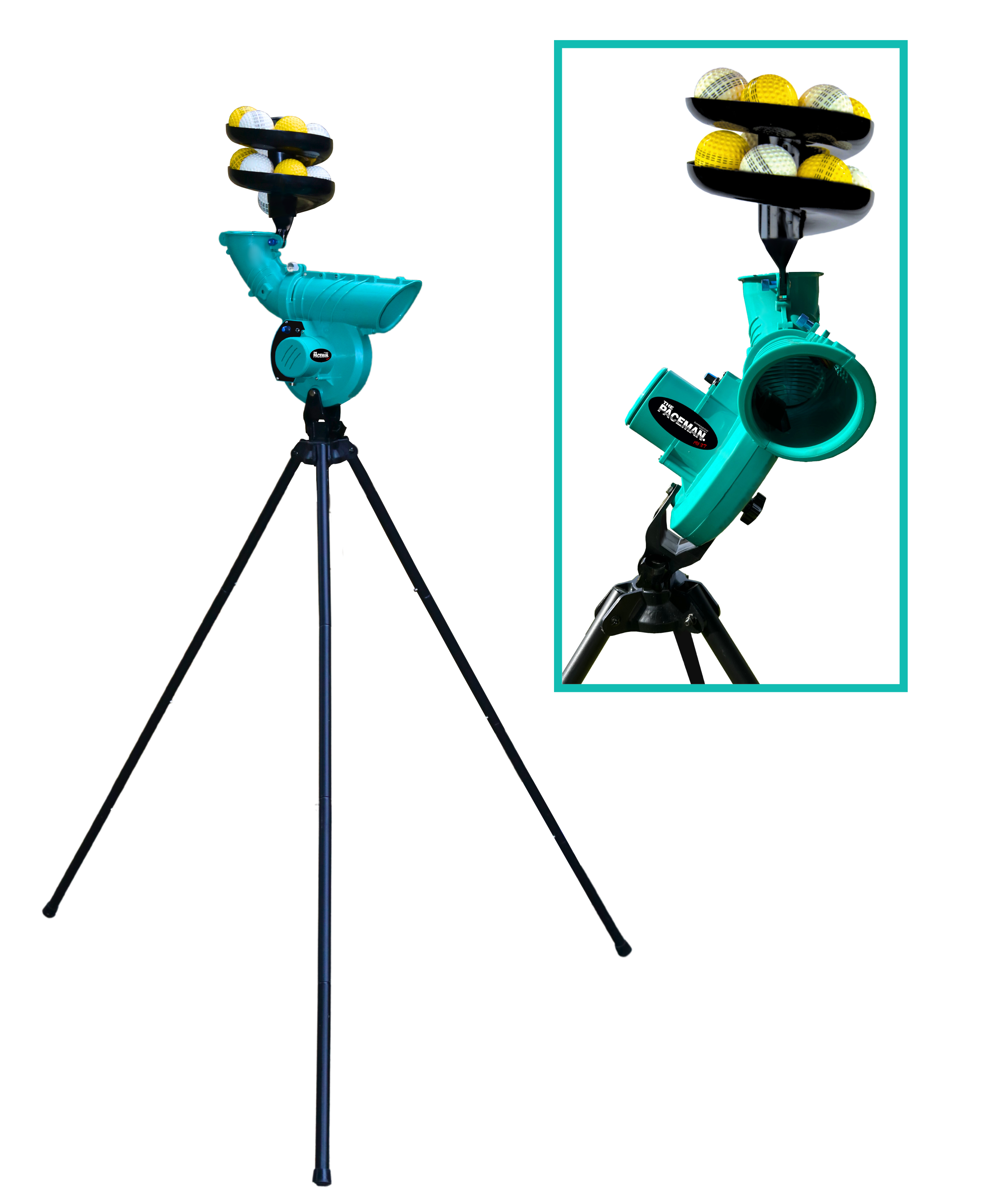 Paceman 195XT Cricket Bowling Machine Dimension Sport