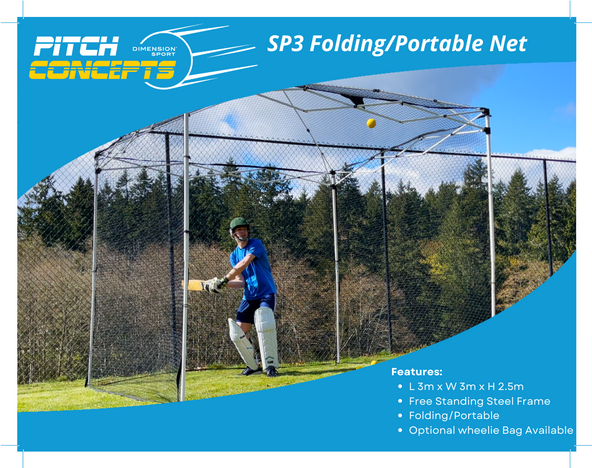 Pitch Concepts SP3 Folding/Portable Batting Net – Dimension Sport