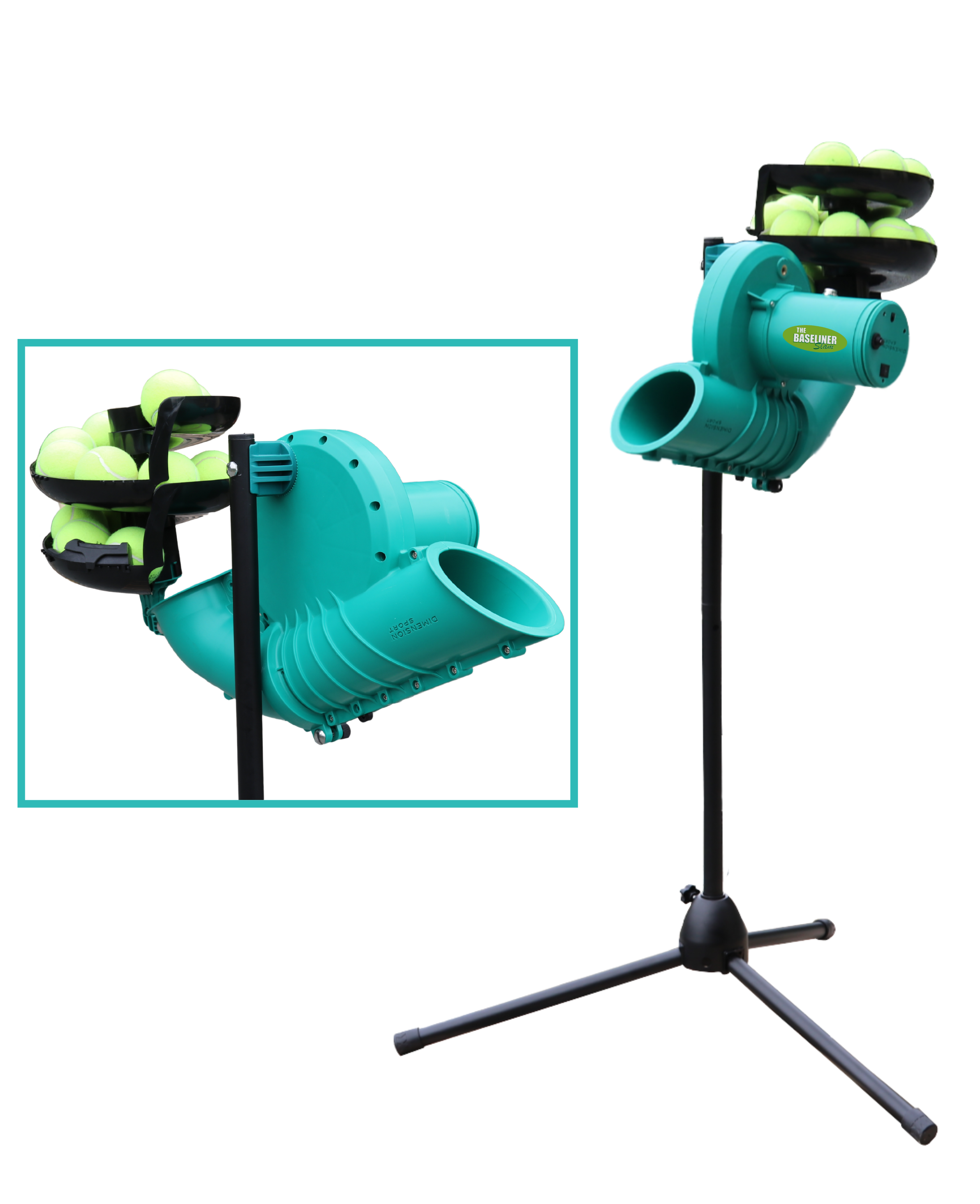 Baseliner Slam Tennis Machine Dimension Sport